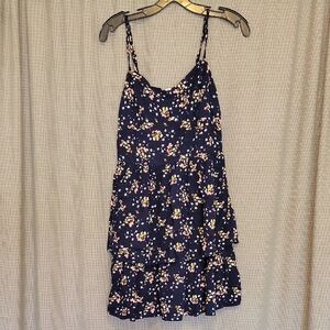Floral Navy Blue Dress A.U.W.